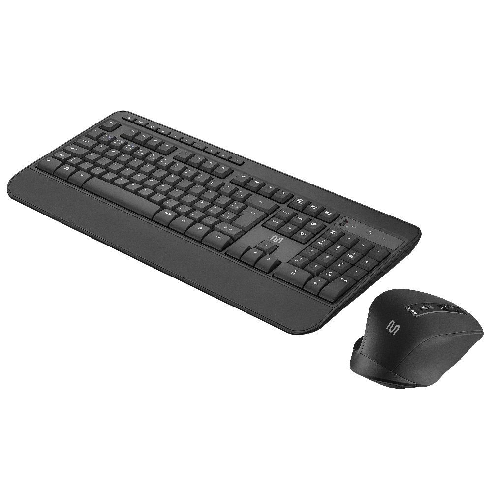 Combo Teclado Mouse Sem Fio L Multi Bluetooth 3200Dpi Apoio De Pulso