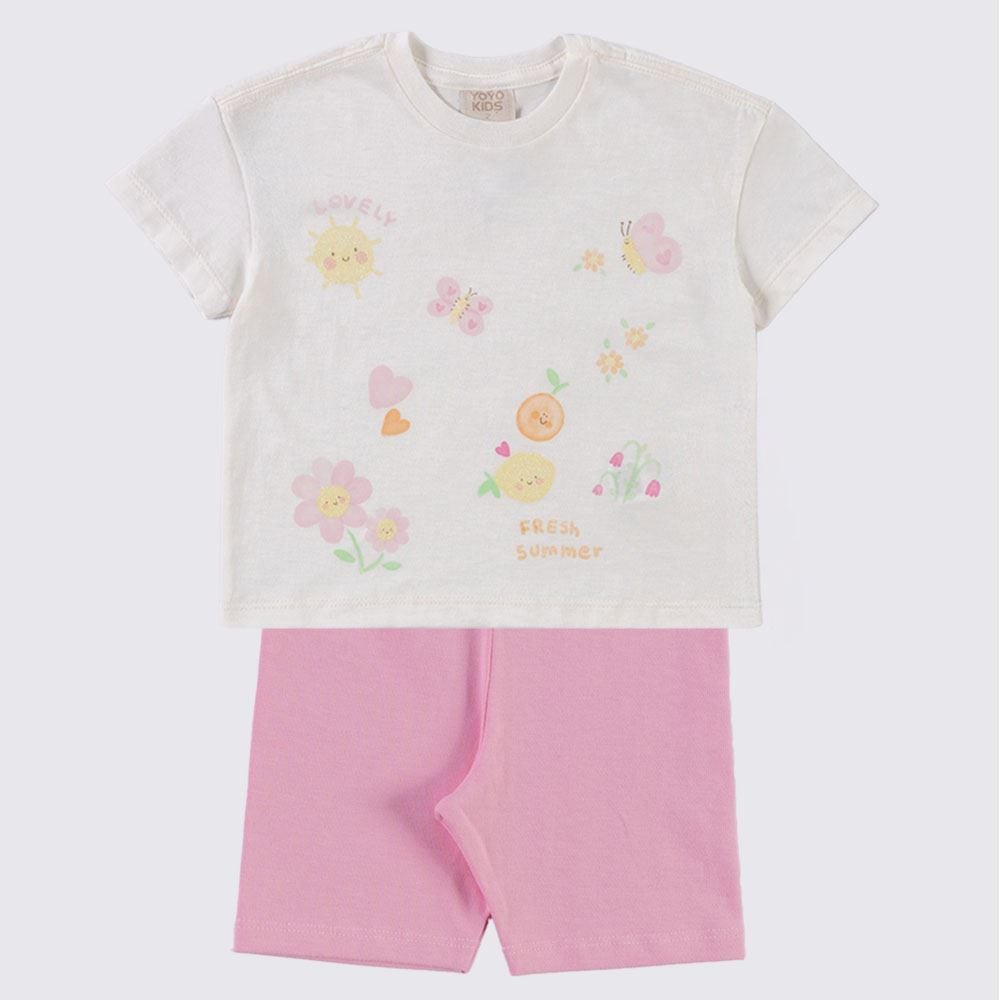 Conjunto Infantil Menina 1 a 3 Anos Yoyo Kids