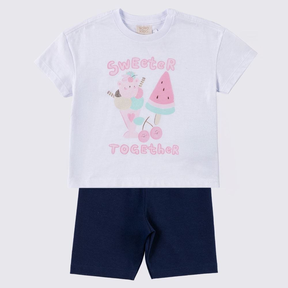 Conjunto Infantil Menina 1 a 3 Anos Yoyo Kids