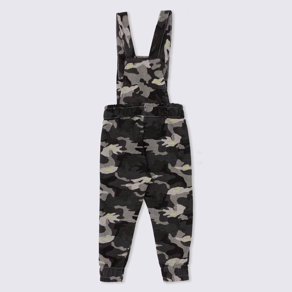 Conjunto 1 a 3 anos Jardineira Camiseta Fakini