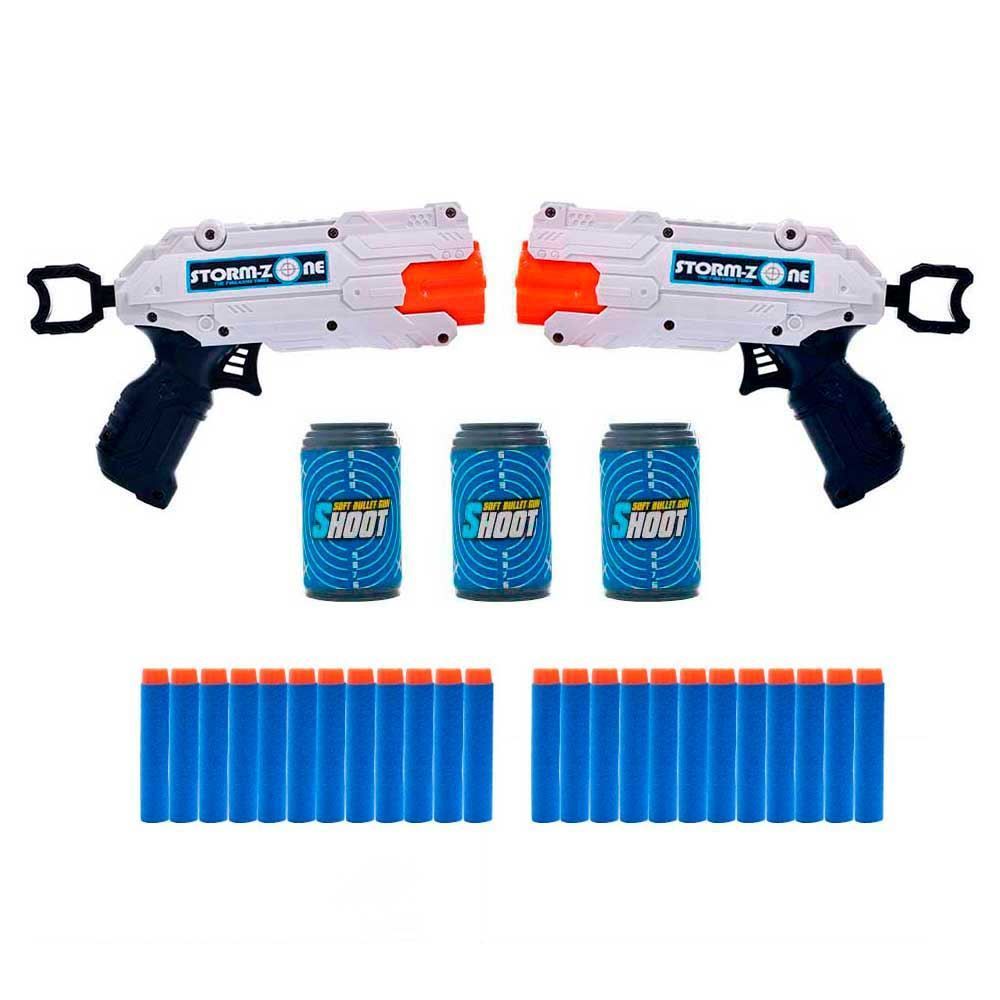 Conjunto 2 Lançadores E Alvos Branco Havan Toys - HBR0306