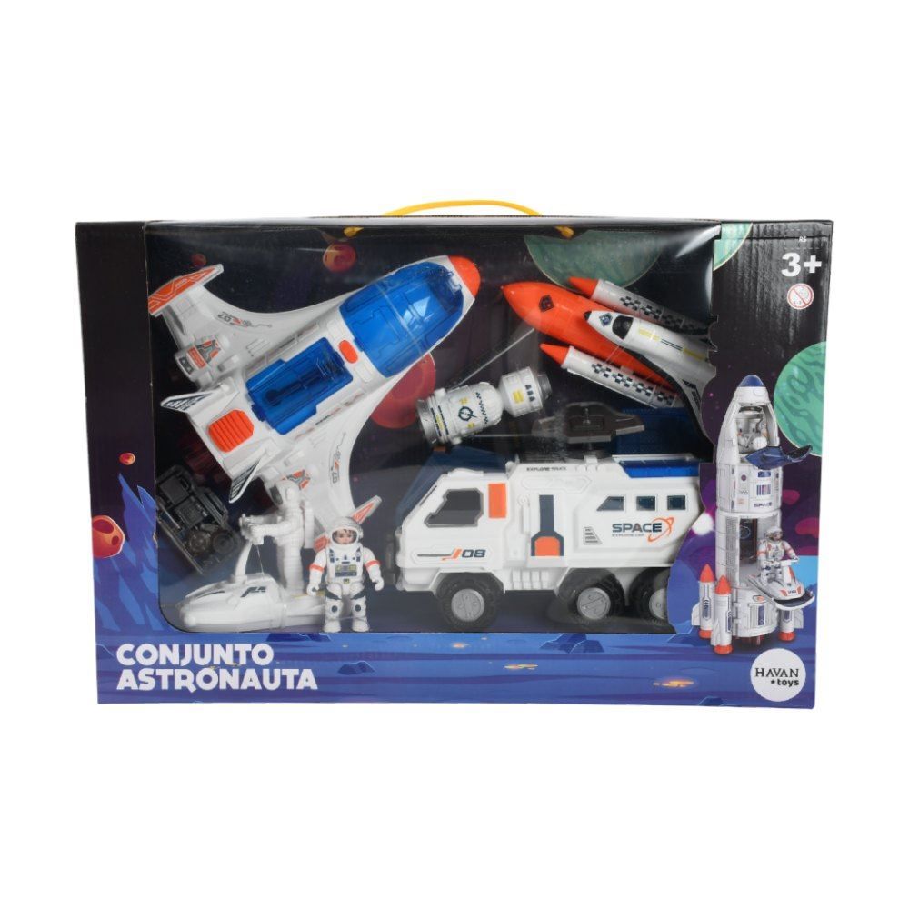 Conjunto Astronauta com Foguete e Acessórios - HBR0927
