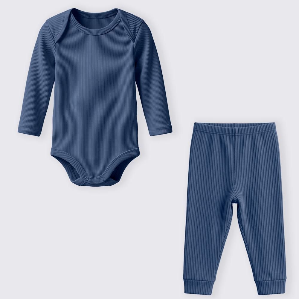 Conjunto Bebê Body Manga Longa e Calça Yoyo Baby