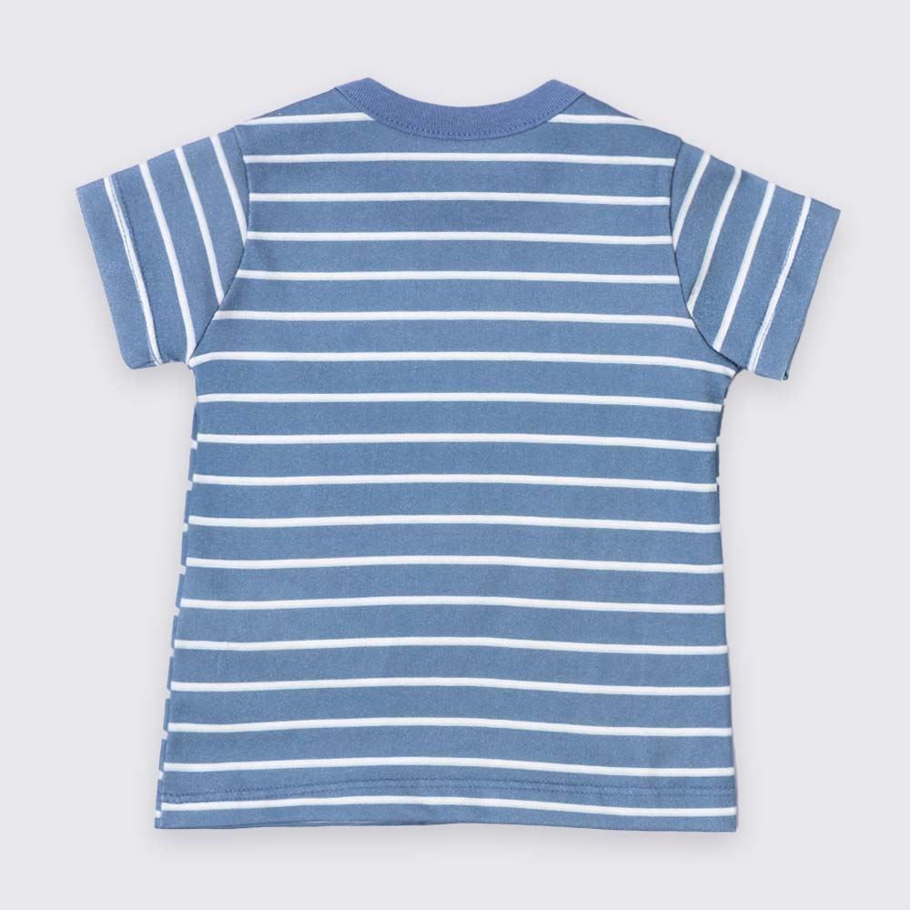 Conjunto Bebê Menino Jardineira Coala e Blusa Listrada Yoyo Baby