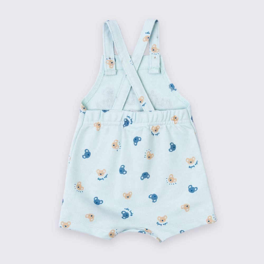 Conjunto Bebê Menino Jardineira Coala e Blusa Listrada Yoyo Baby