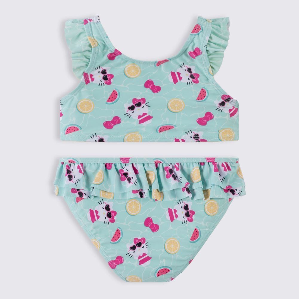 Conjunto Biquíni Infantil Hello Kitty 4 a 10 Anos Sanrio