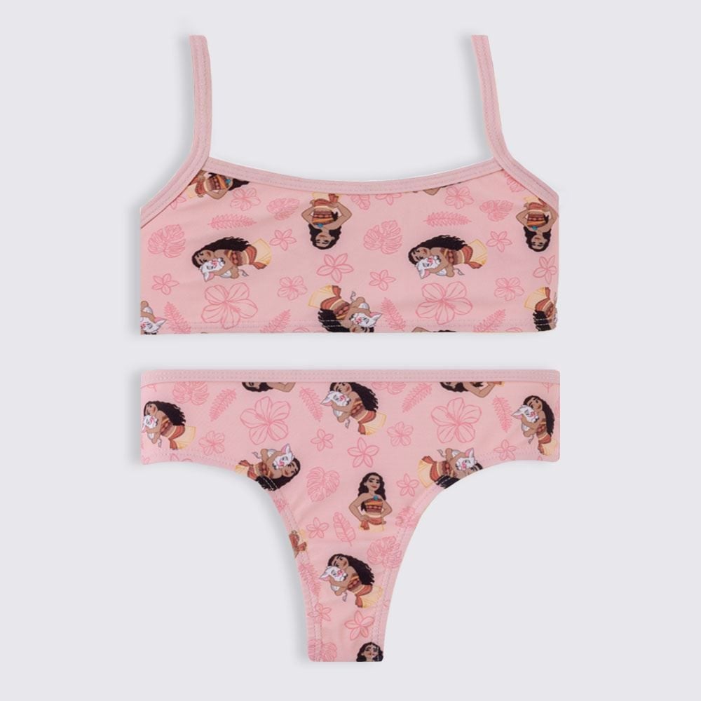 Conjunto Biquíni Infantil Moana 4 a 10 Anos Disney