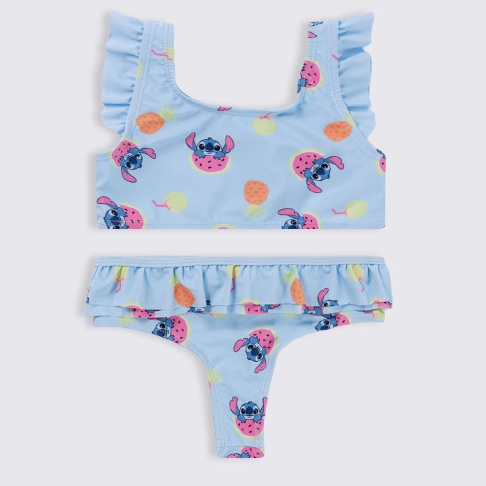 Conjunto Biquíni Infantil Stitch 4 a 10 Anos Disney