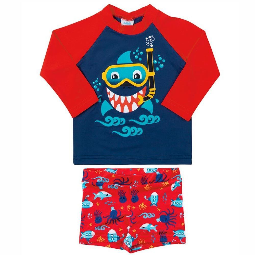 Conjunto Camiseta e Sunga Proteção UV Marlan