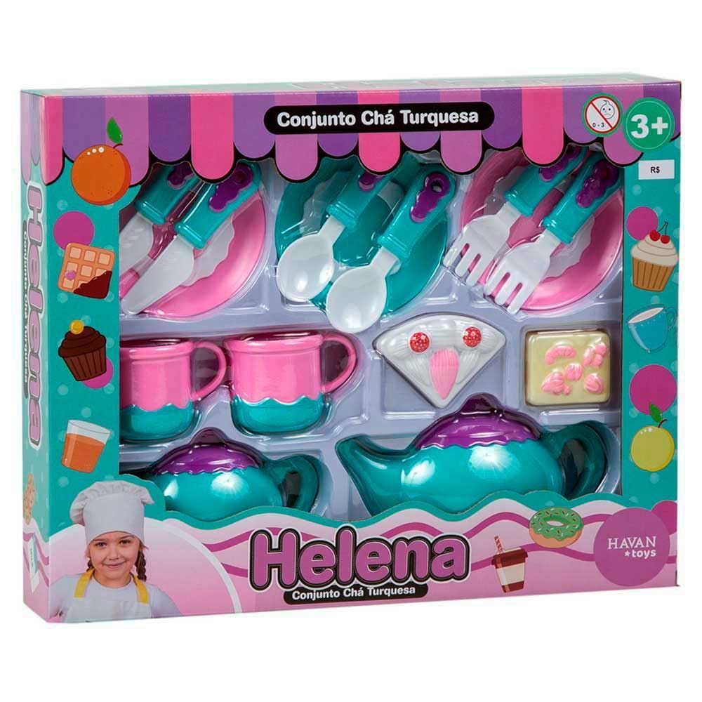 Conjunto Chá Turquesa Helena Havan Toys - HBR0379