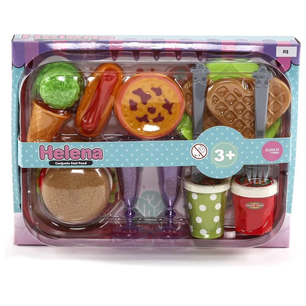 Conjunto Comidinha Fast Food Helena Havan Toys - HBR0664