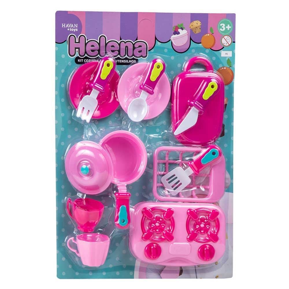Conjunto Cozinha Fogão E Utensílios Havan Toys - HBR0386