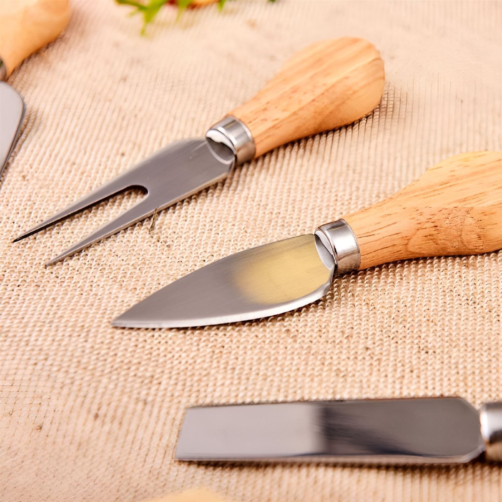 Jogo Para Cortar Queijo Havan Casa 4 Peças - Inox