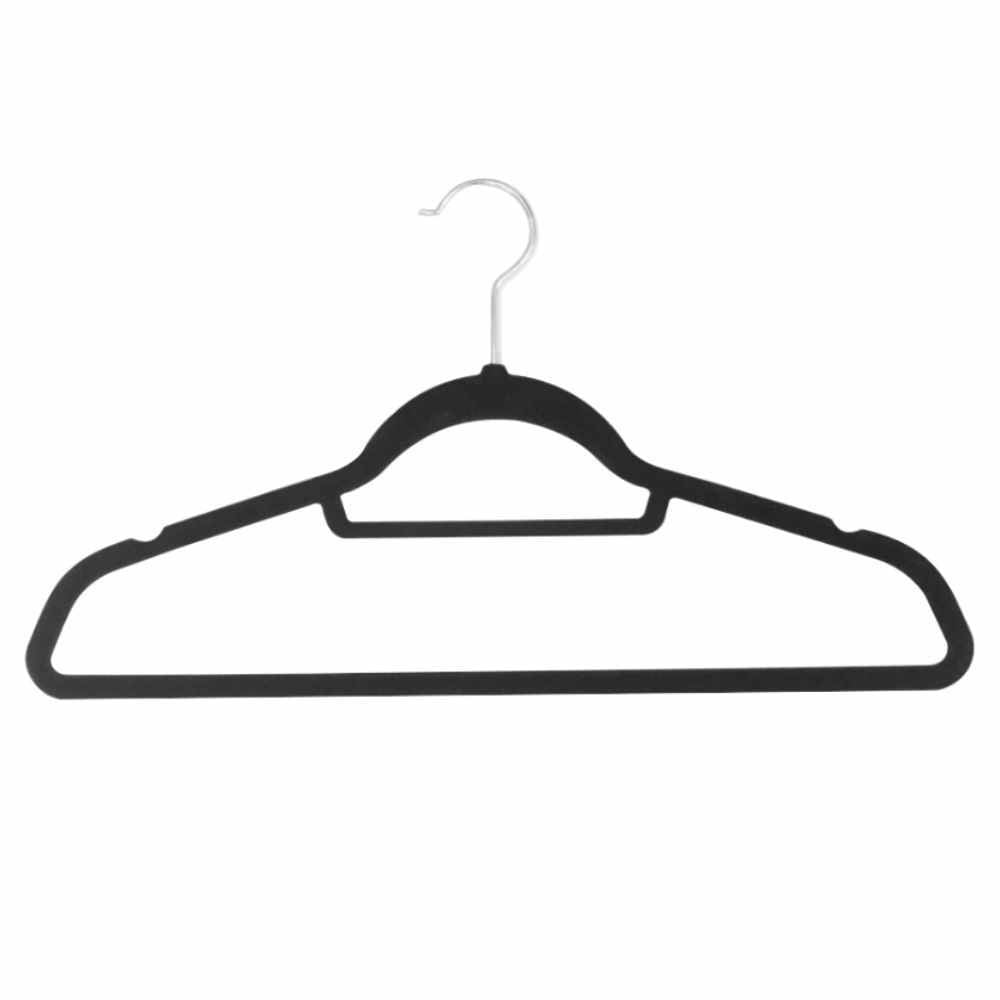 Conjunto De 5 Cabides Veludo Havan Casa - Preto