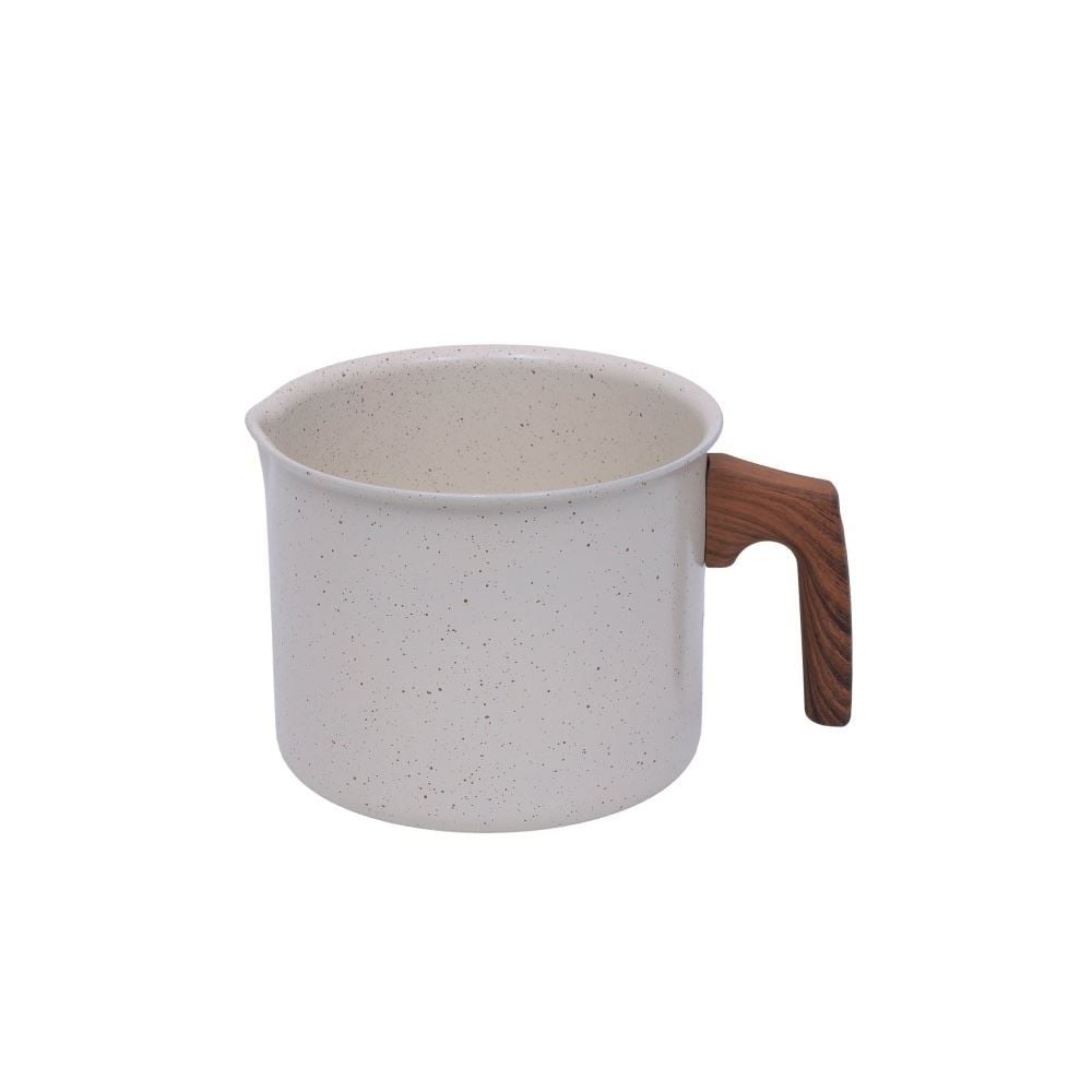 Jogo de Panelas Cerâmica Pratic Cook Mármol Mimo 6 Peças - Baunilha