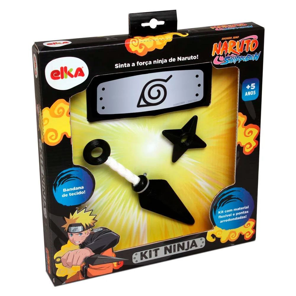 Conjunto De Acessórios Naruto Kit Ninja Elka - 1188