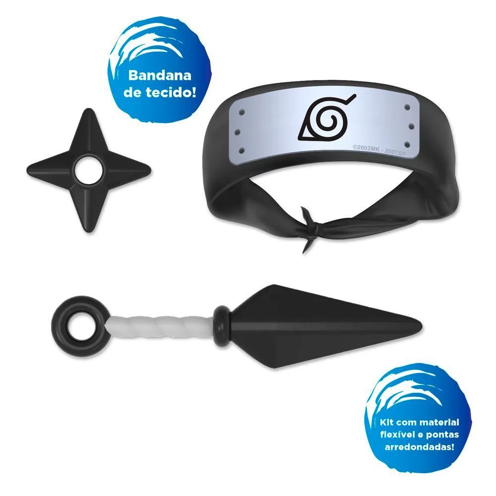Conjunto De Acessórios Naruto Kit Ninja Elka - 1188