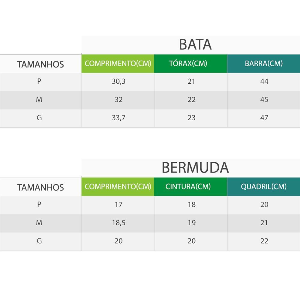 Conjunto de Bebê Bata e Bermuda Onçinha Fakini