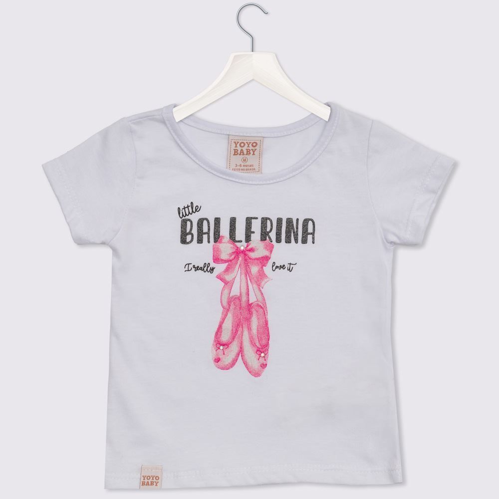 Conjunto de Bebê Blusa e Shorts Balé Yoyo Baby