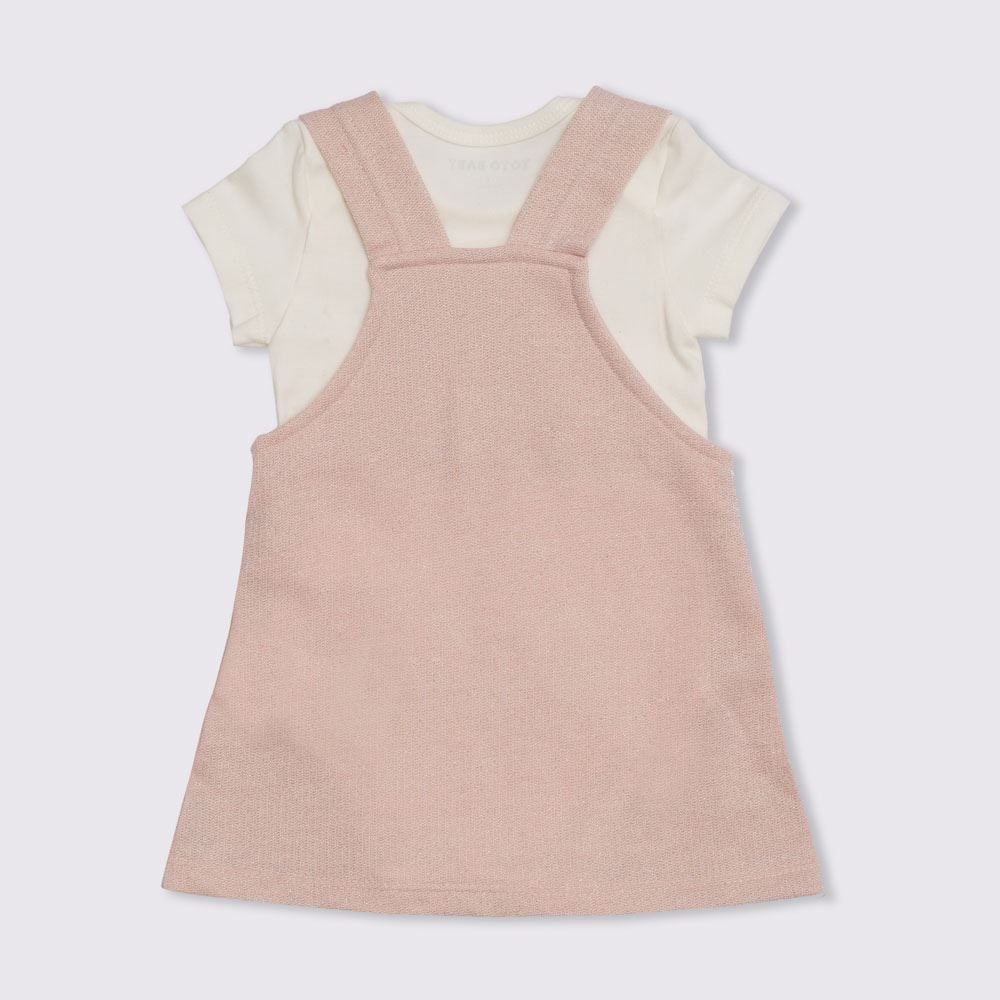 Conjunto de Bebê Jardineira + Body Malha Yoyo Baby