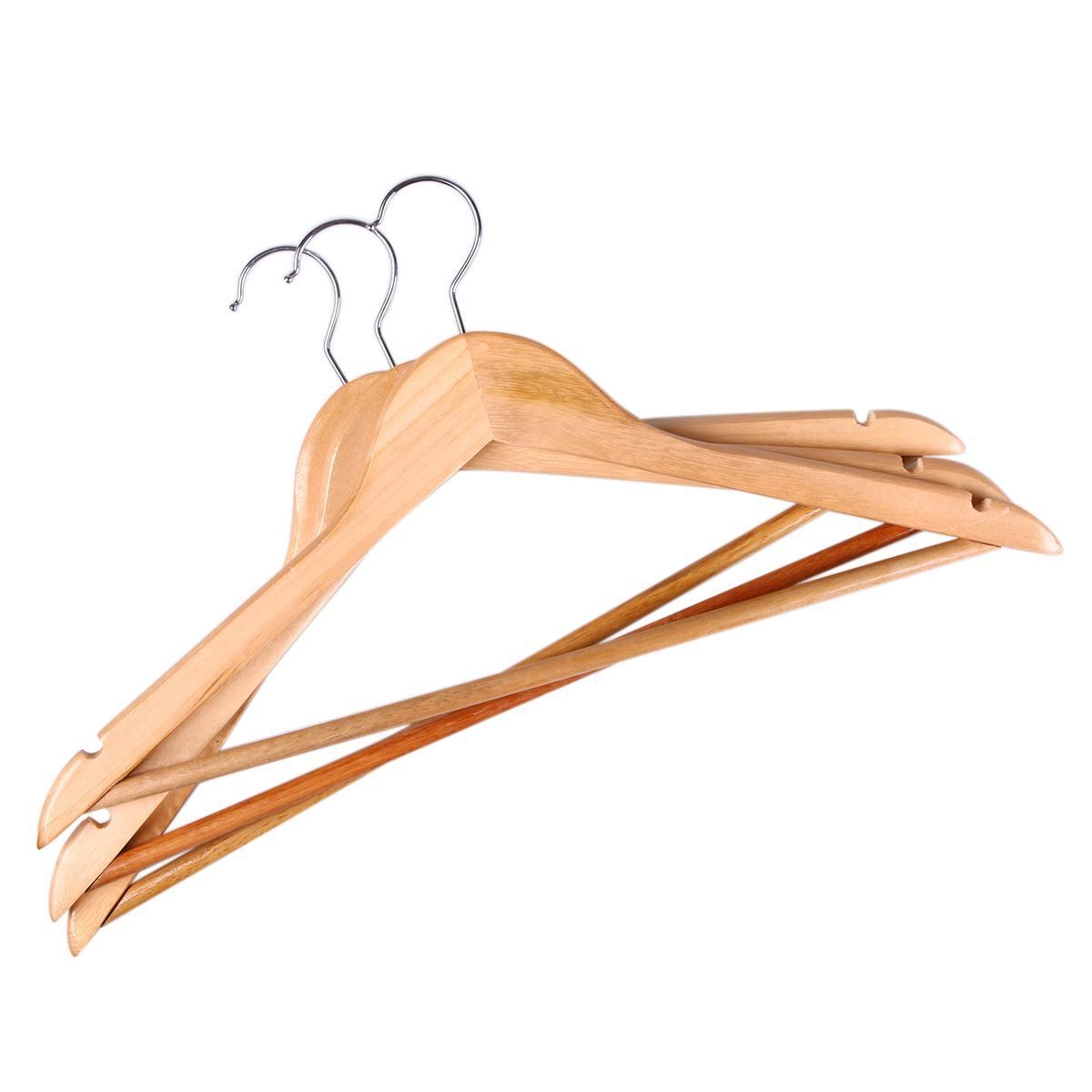 Conjunto De Cabides Com 3 Peças Havan Casa - Madeira Natural