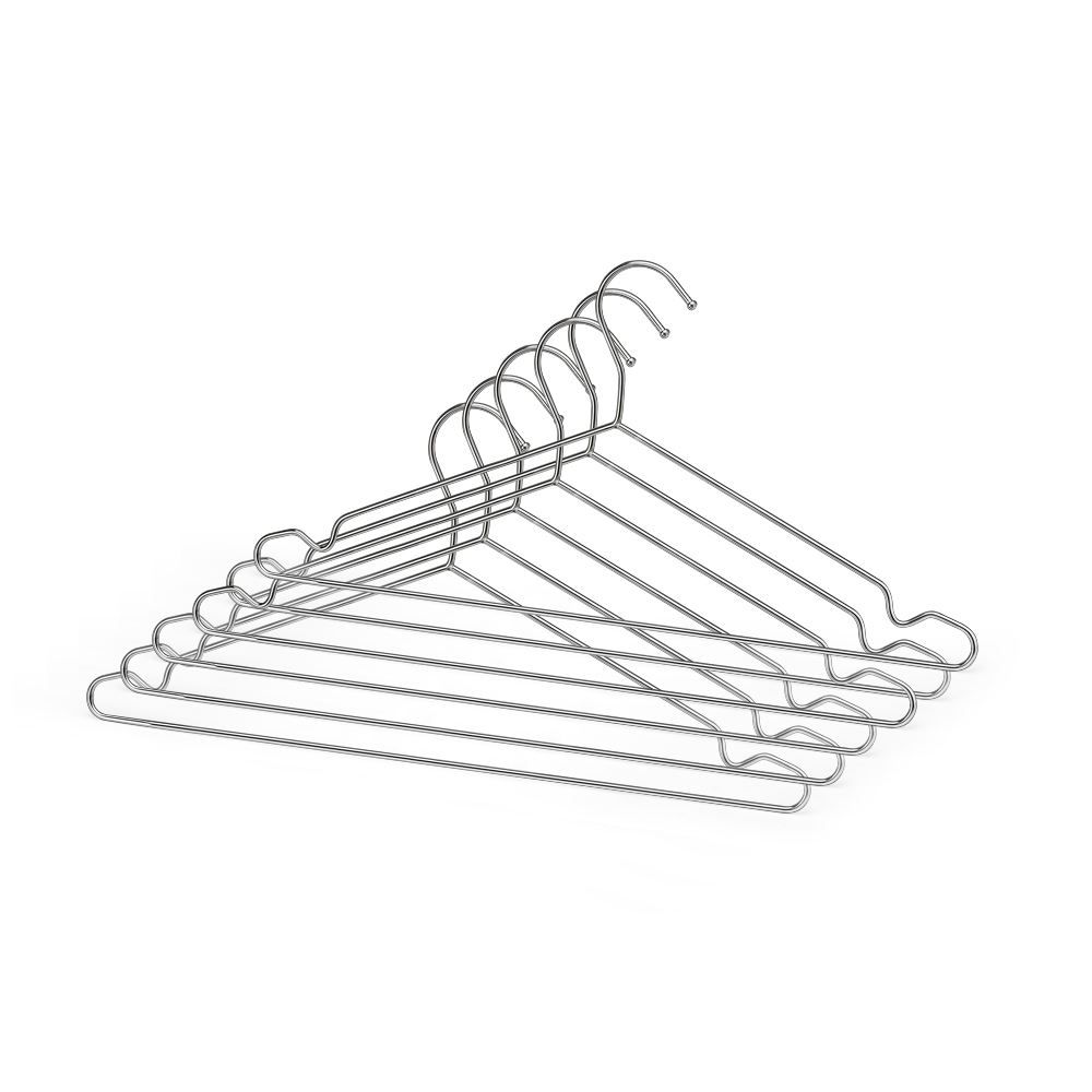 Conjunto De Cabides Tintureiro Com 6 Peças Cromado - Arthi - Cristal