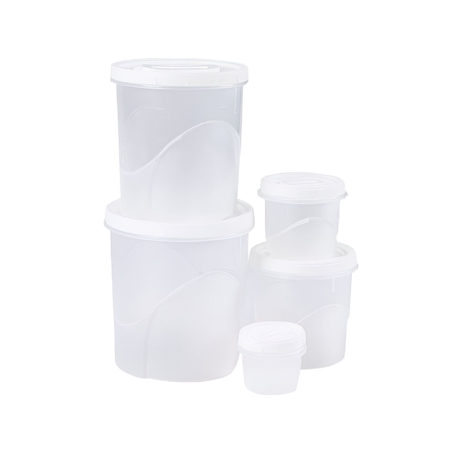 Jogo De Potes Click Com Rosca Plasútil - 5 Peças