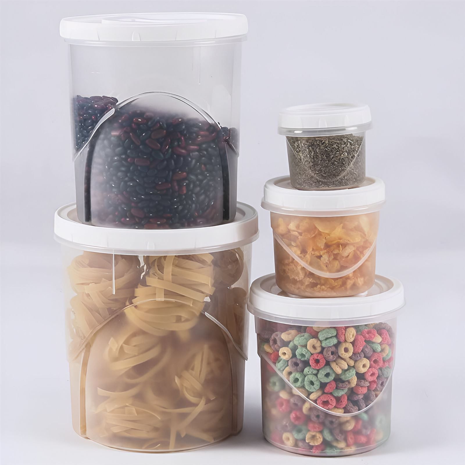 Jogo De Potes Click Com Rosca Plasútil - 5 Peças