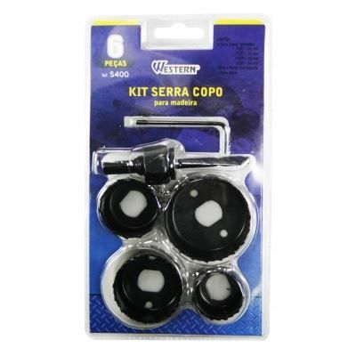 Conjunto de Serra Copo 6 peças S-400 Western - Preto