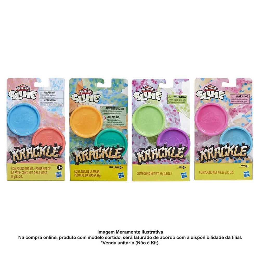 Conjunto De Slimes Play-Doh Krackle Hasbro - E8788