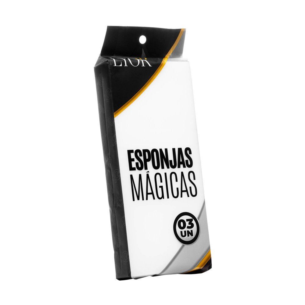 Jogo De Esponjas Mágicas De Melamina Lyor - 3 Peças