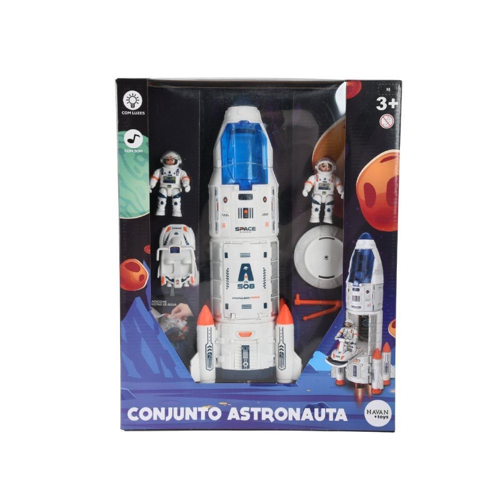 Conjunto Foguete com Bonecos Havan Toys - HBR0925