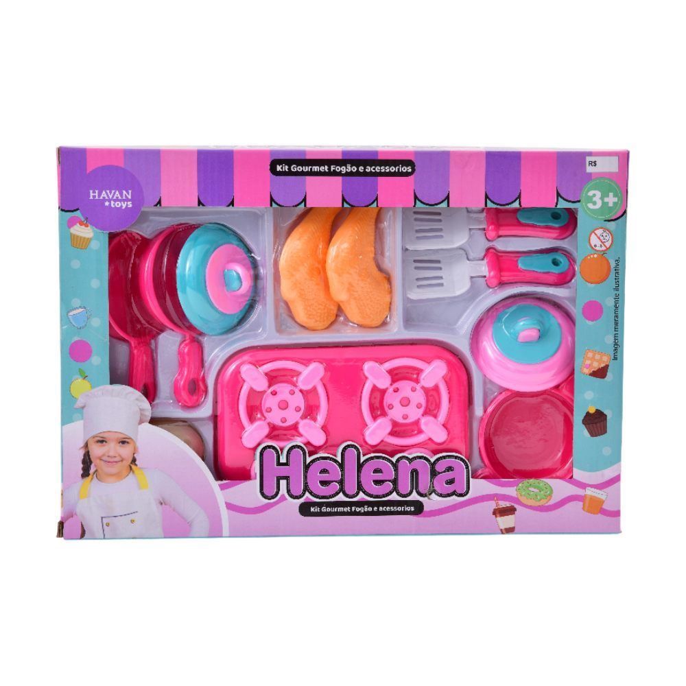 Conjunto Gourmet Fogão e Acessórios Havan Toys - HBR0383
