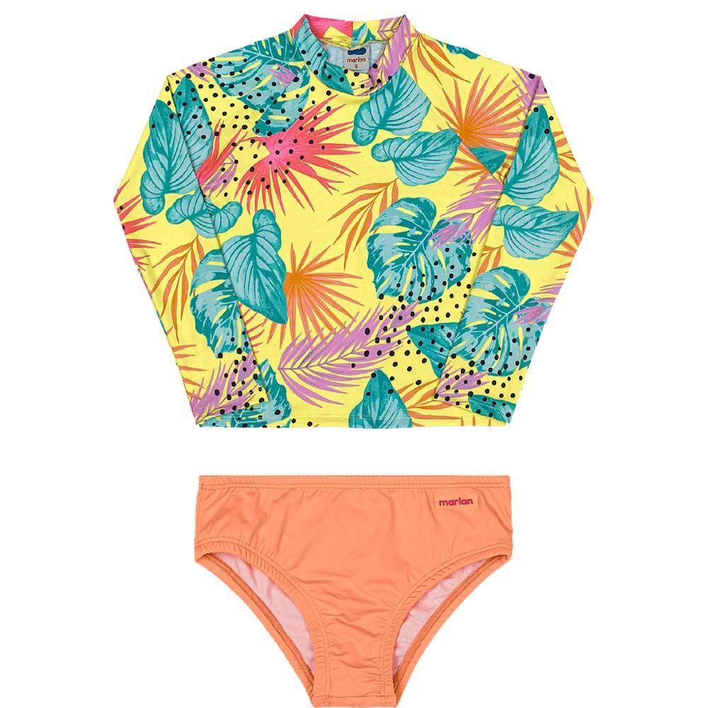 Conjunto Infantil 4 a 10 Anos Proteção Uv Marlan Malhas