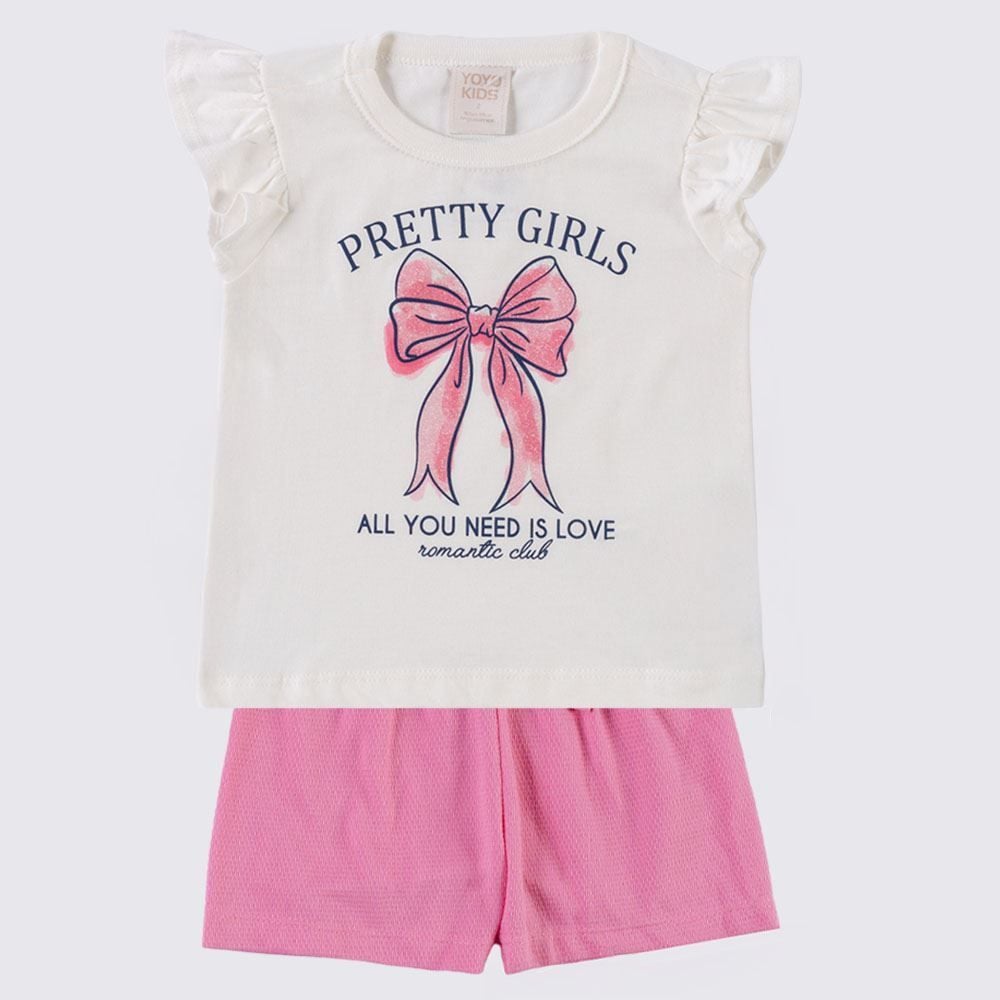 Conjunto Infantil Menina 1 a 3 Anos Yoyo Kids