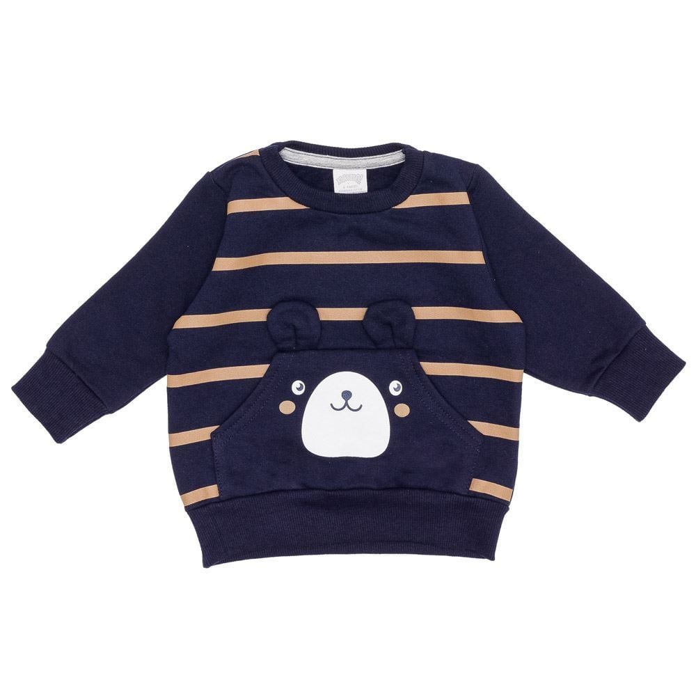 Conjunto Moletom de Bebê Blusão + Calça Urso Alakazoo
