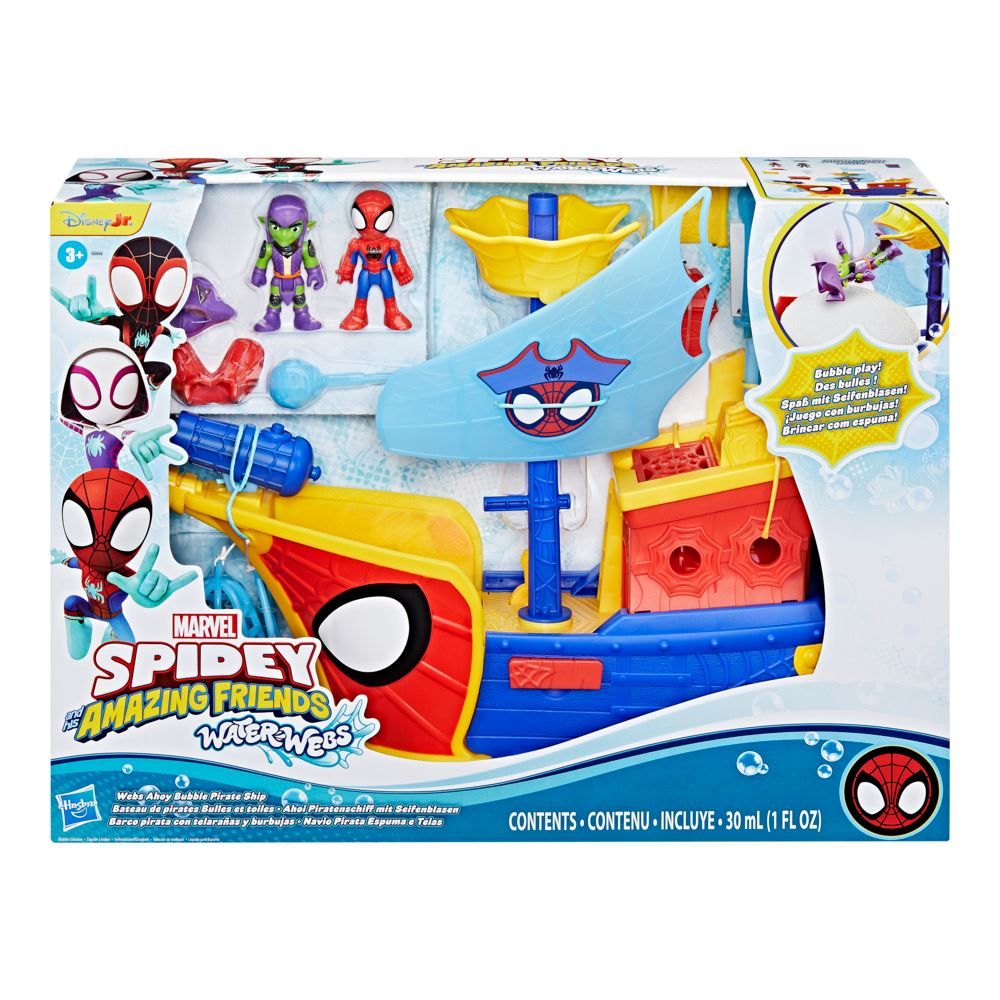 Conjunto Playset Navio Pirata Homem Aranha Spidey E Seus Amigos Incríveis Hasbro - G0666