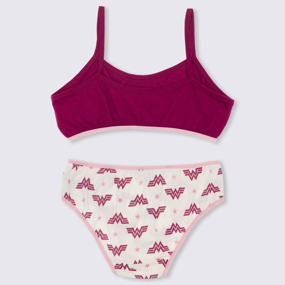 Conjunto Top + Calcinha 8 a 12 Anos Mulher Maravilha 03 Dc Comics