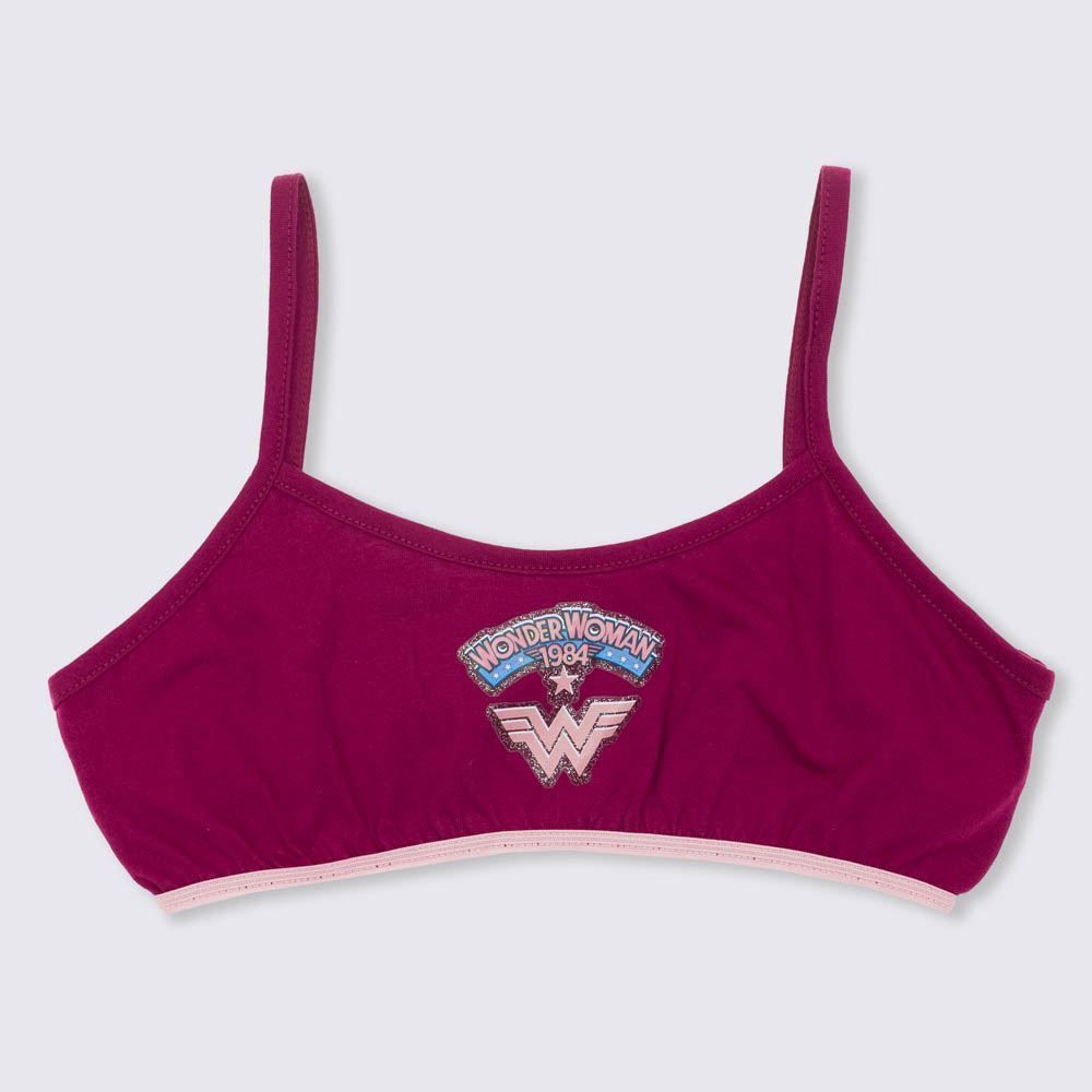 Conjunto Top + Calcinha 8 a 12 Anos Mulher Maravilha 03 Dc Comics