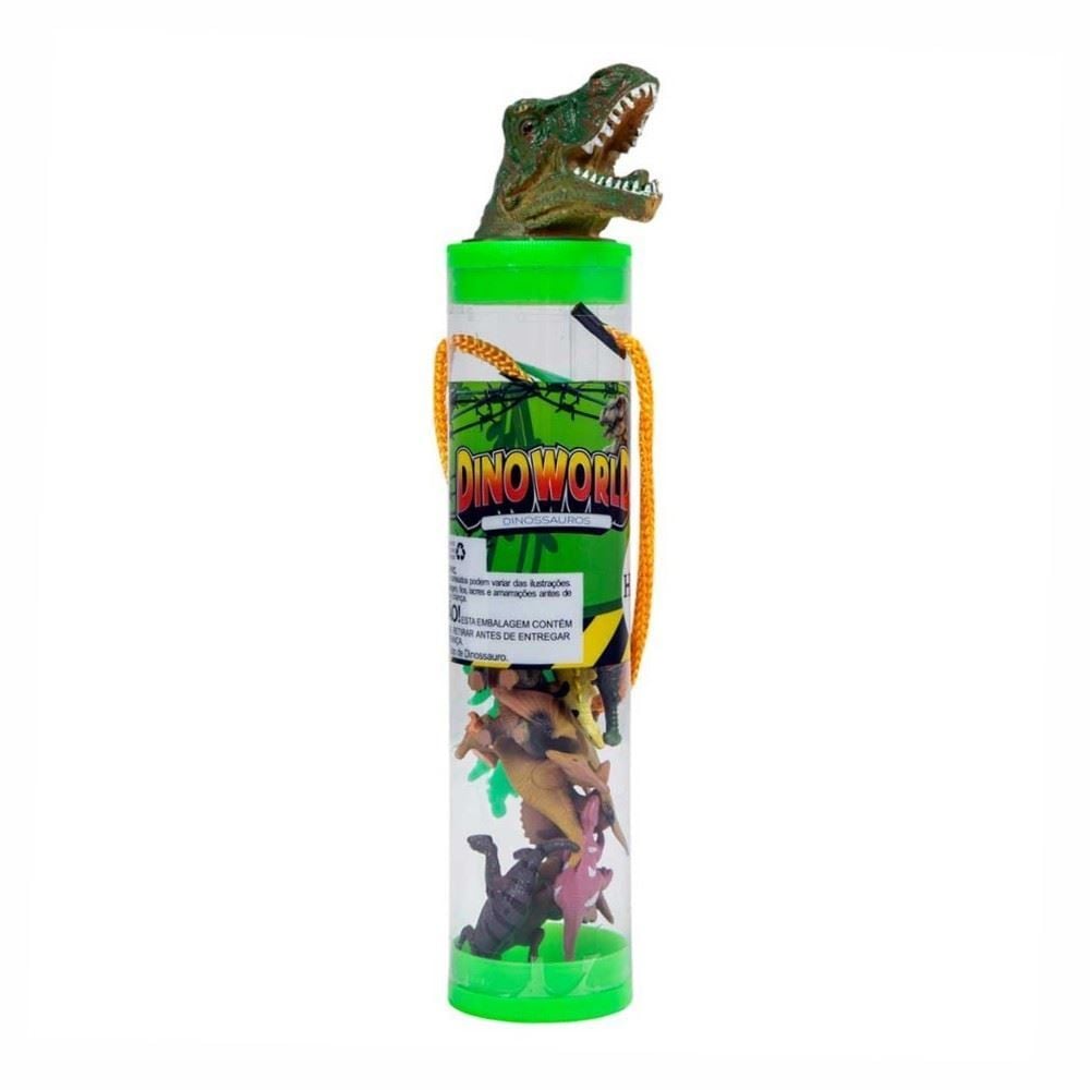 Conjunto Tubo de Dinossauros Miniaturas Havan Toys - HBR0392
