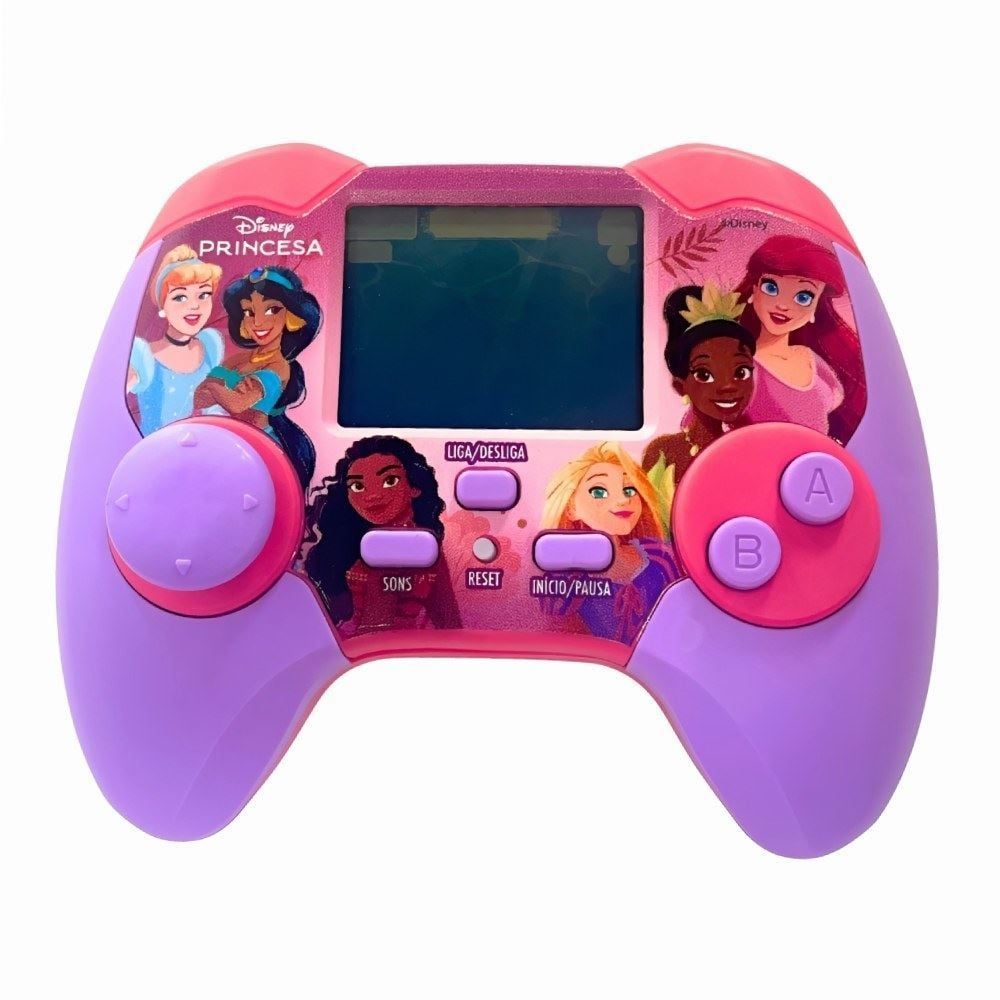 Controle Minigame Portátil Infantil Princesas Candide - Roxo