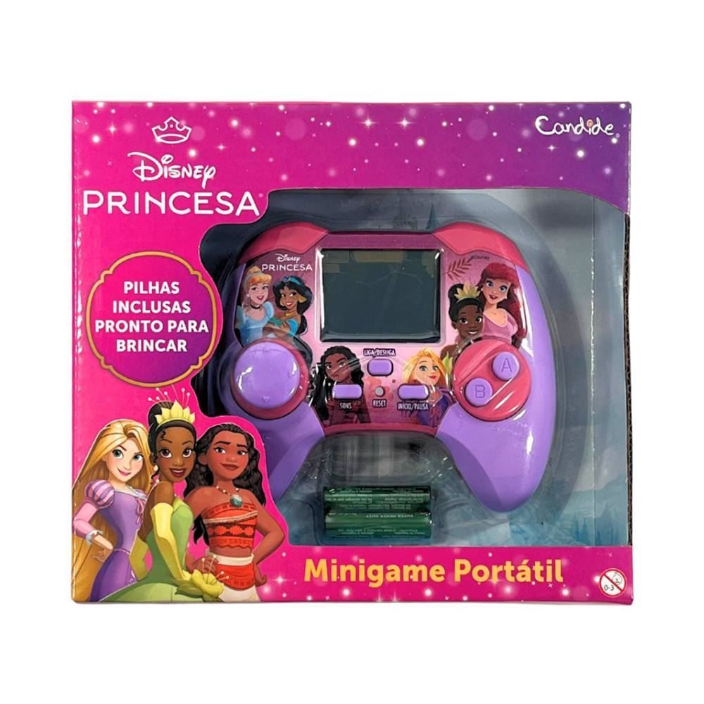 Controle Minigame Portátil Infantil Princesas Candide - Roxo