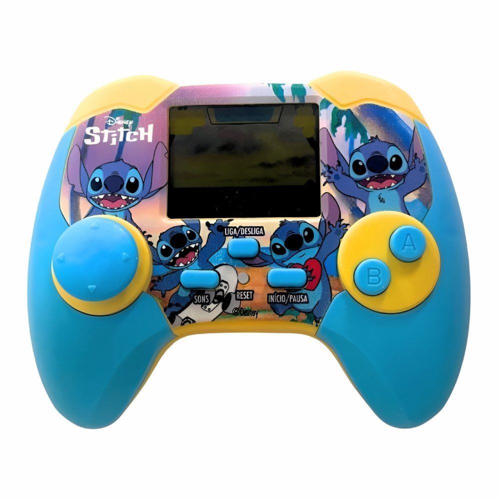 Controle Minigame Portátil Infantil Stitch Candide - Azul