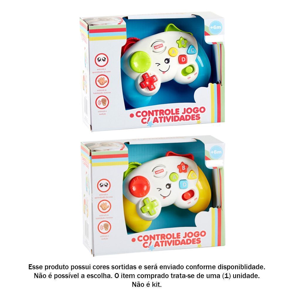Controle Musical Com Atividades Luz E Sons Havan Baby - HBR0198