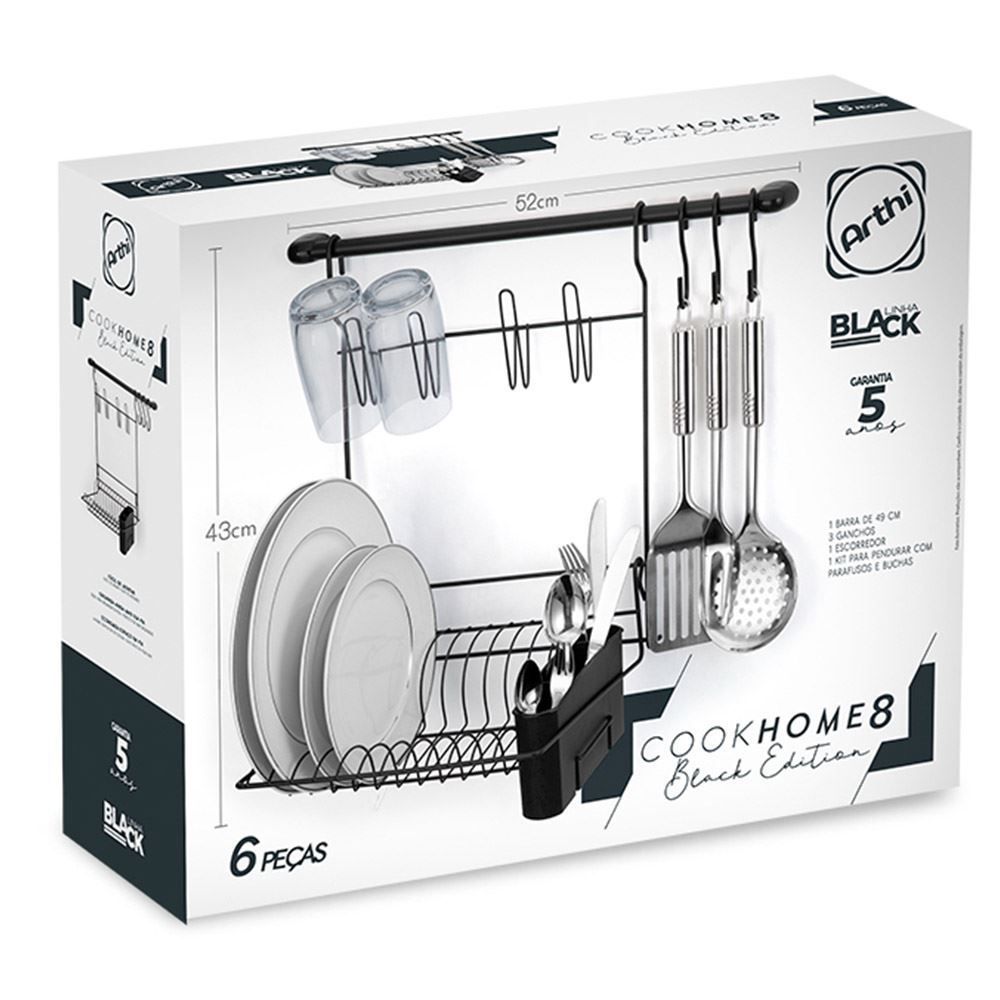 Cook Home 8 Arthi 52Cm - Black