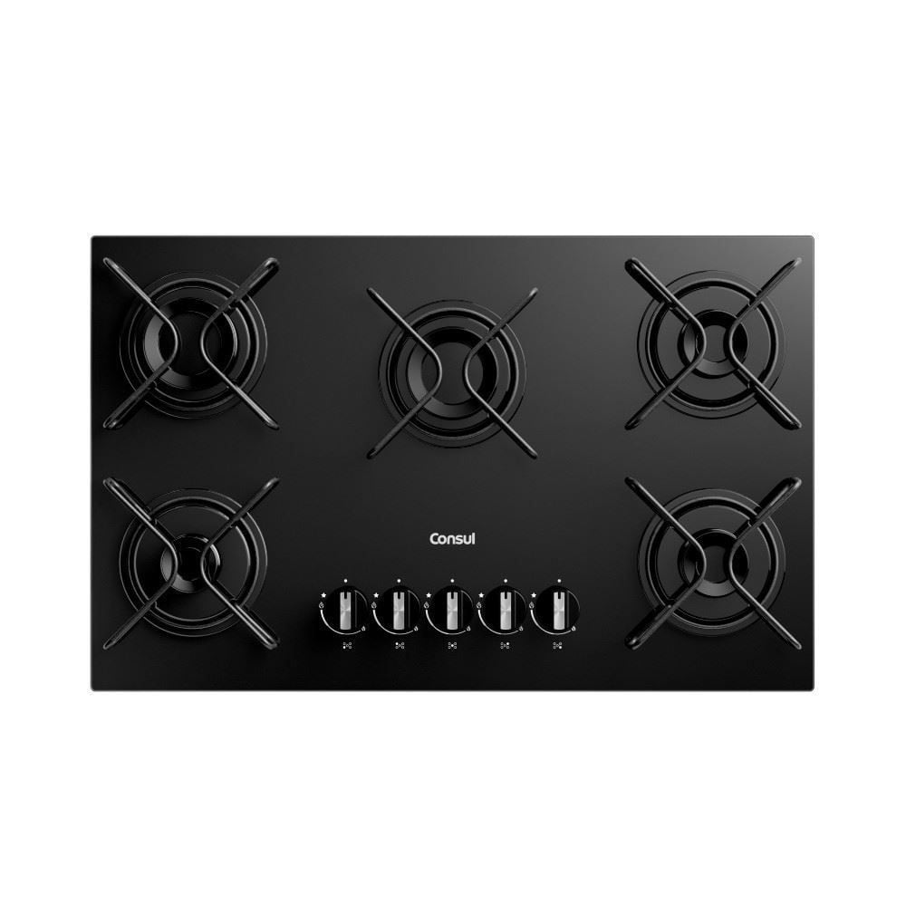 Cooktop 5 Bocas a Gás Consul Cd075be
