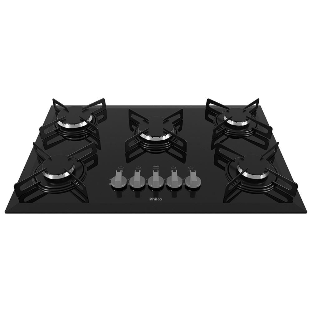 Fogão Cooktop Cook Chef 5 Bocas Philco Preto - Bivolt