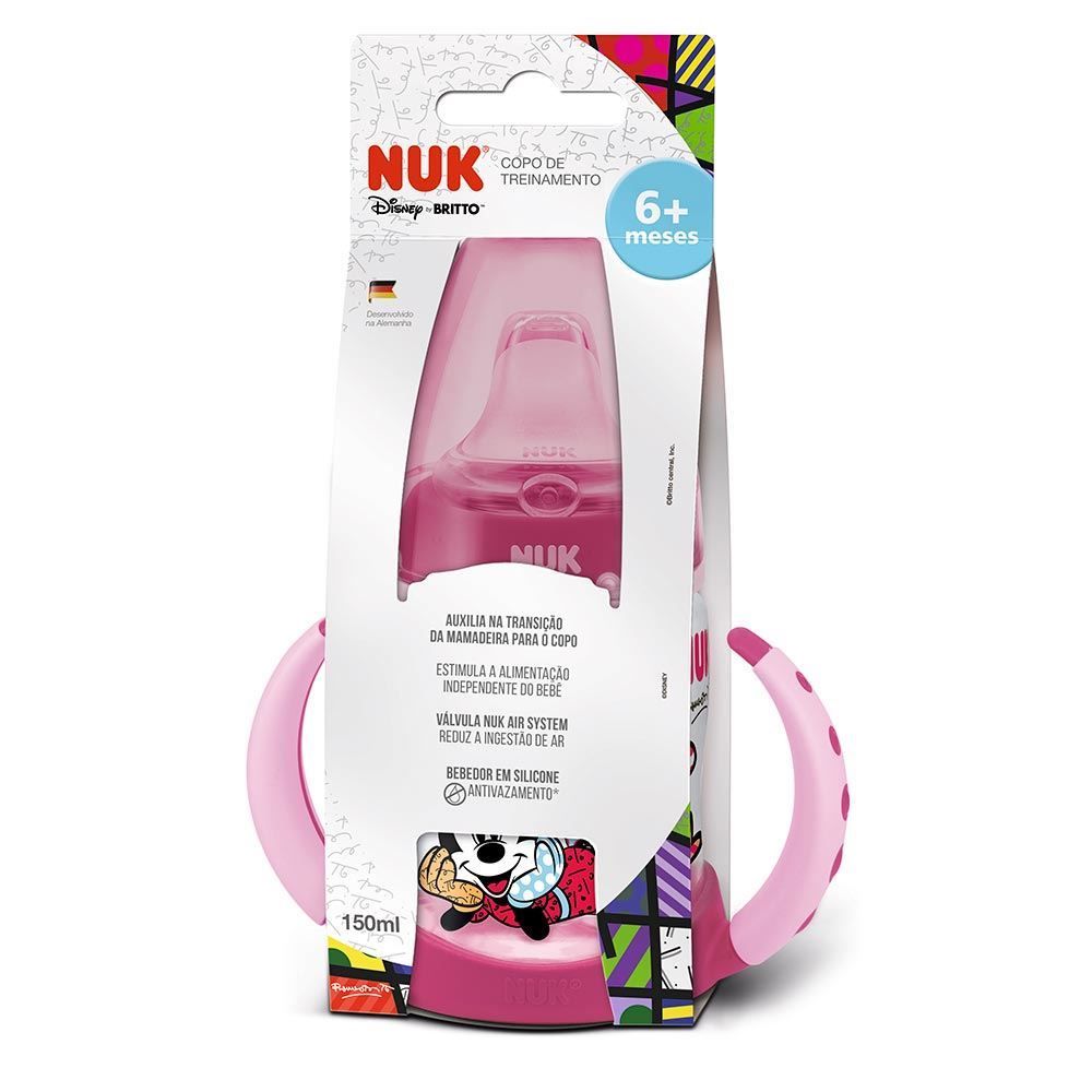 Copo 150Ml Treinamento Nuk Disney By Britto - Rosa
