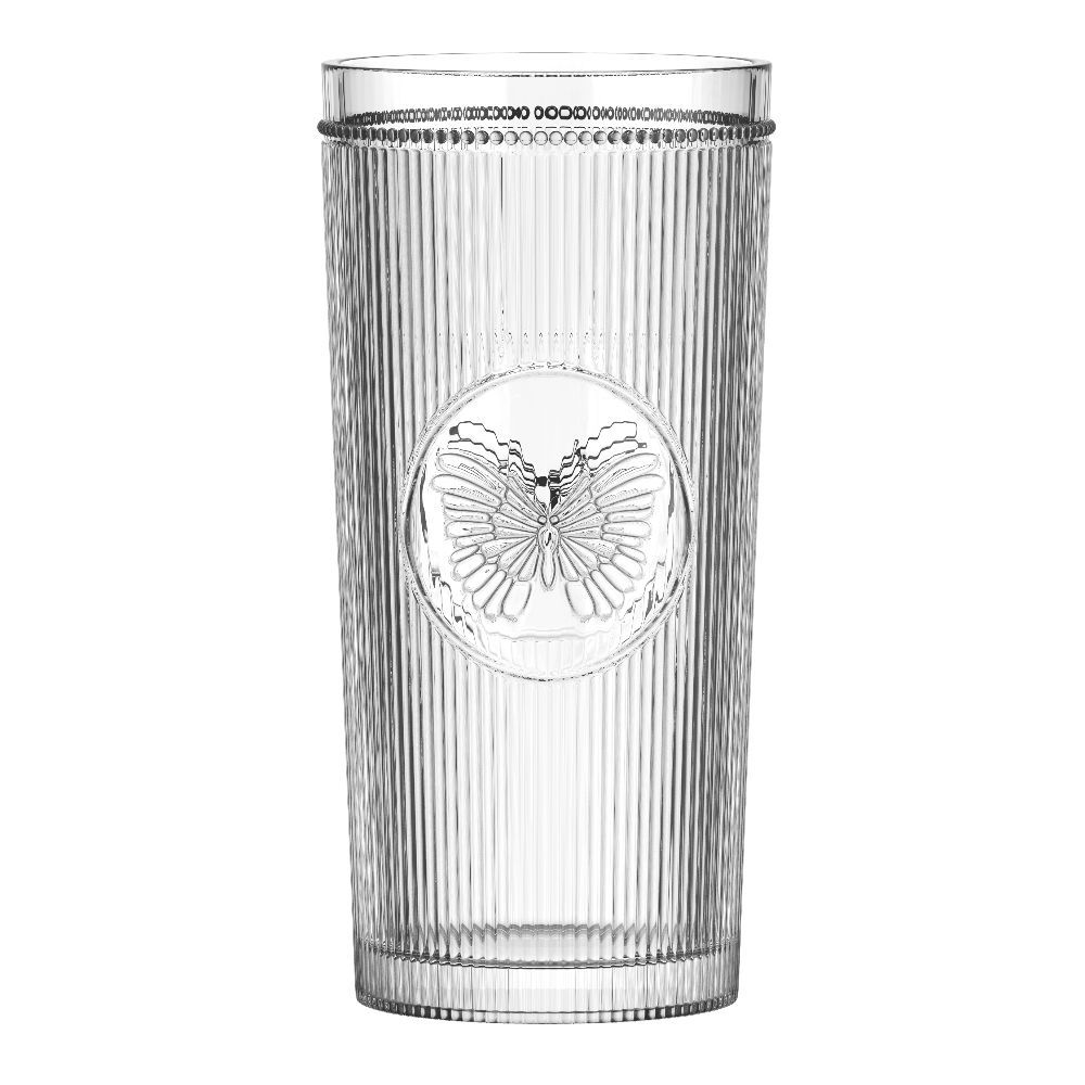 Copo Alto Borboleta Em Cristal 350Ml - L Hermitage