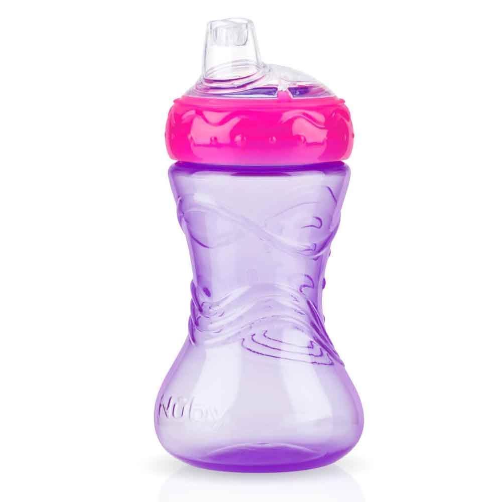 Copo Com Bico Silicone Easy Grip 300Ml Nuby - Lilas Orquidea